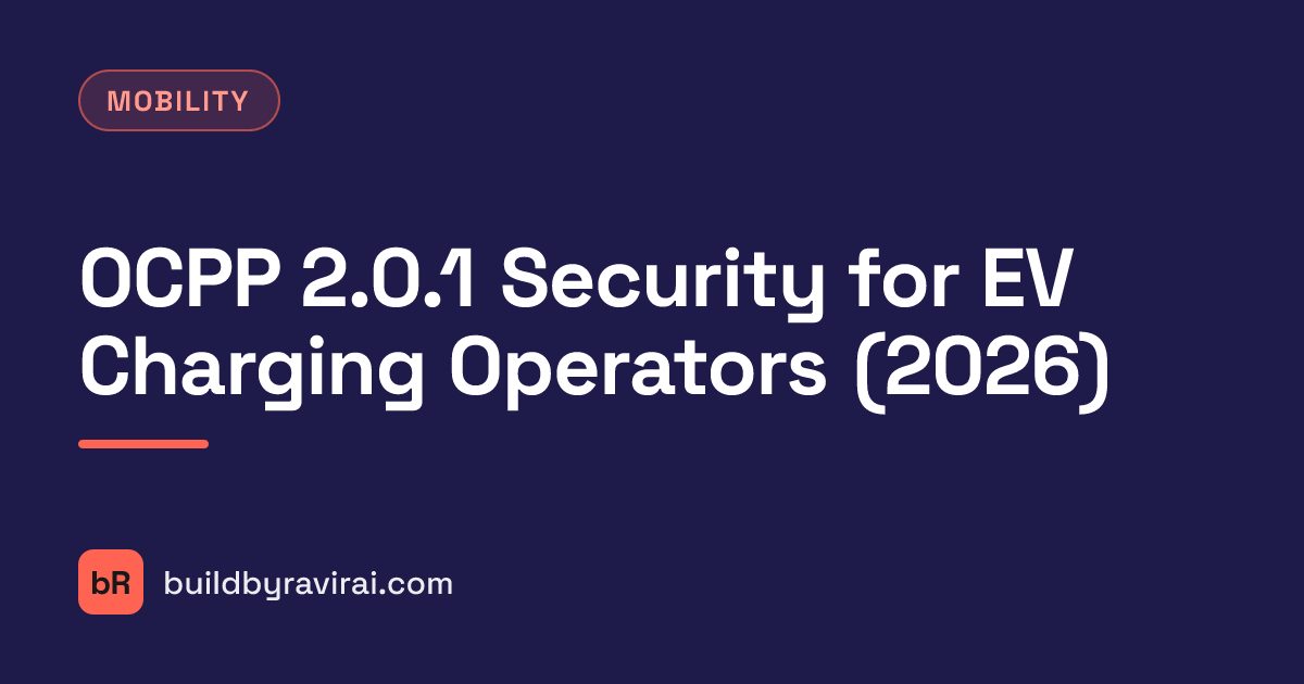 Mobility, OCPP 2.0.1 Security for EV Charging Operators (2026)